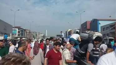Avcılar'da Tankerin Çarptığı Üst Geçit Çöktü;2 Kişi Öldü Yaralılar Var(4)
