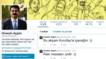 CHP'li Aygün'den Kılıçdaroğlu'na Twıtter'dan 'Rakı' Cevabı