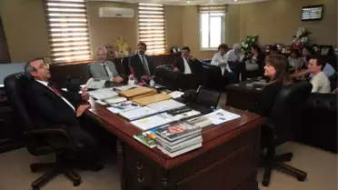 Türkiye Halk Sağlığı Kurumu Başkanı Özkan Rektör Battal'ı Ziyaret Etti