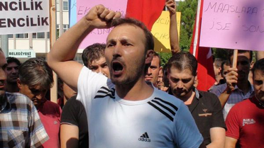 Gediz'de İşsiz Kalan Madencilerden Protesto Mitingi