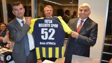 Fatsa Kaymakamı Bekir Atmaca'ya Veda Yemeği