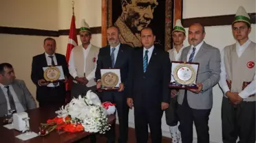 Amasya'da Yılın Ahilerine Plaket