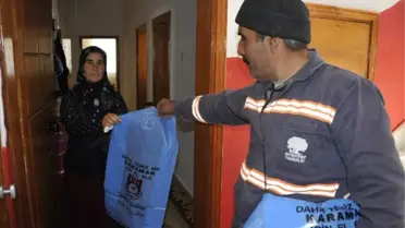 Karaman Belediyesi 75 Bin Çöp Poşeti Dağıttı