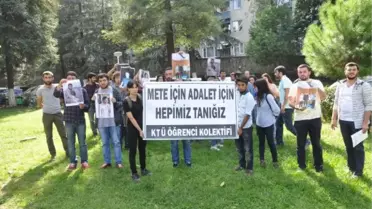 Saldırıya Uğrayan Üniversiteli İçin Hastane Bahçesinde Eylem