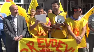 Tokat'ta Eğitimciler İş Bıraktı