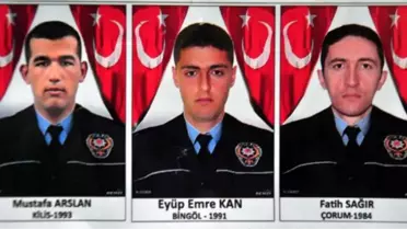 Bitlis'te Şehit Polislere Tören