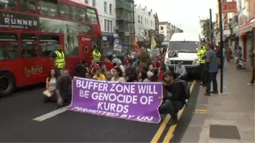 Londra'da PKK Yanlıları Işid'e Karşı Yürüdü
