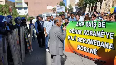 Derik'te Kobane İçin Yürüyüş Düzenlendi