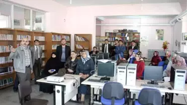 Oltu Halk Kütüphanesi Kütüphane-E Türkiye Projesi'ne Start Verdi