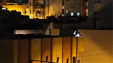 Silopi'de IŞİD Protestosunda Işık Kapatma Eylemi