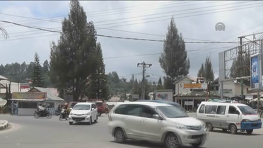 Sinabung Yanardağı Çevresinde Kül Yağmuru
