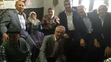 Hisarcık'ta 104 Yaşındaki İsmail Dede'ye Bayram Ziyareti