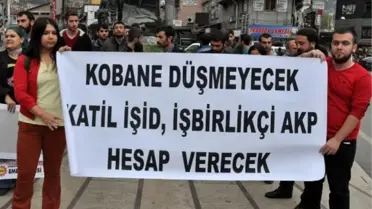Zonguldak'ta Kobani Protestosu