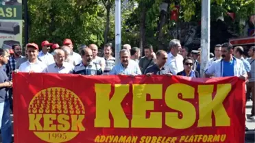 Adıyaman'da KESK Üyelerinden IŞİD Protestosu