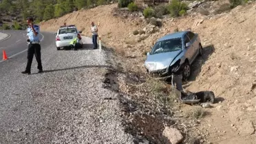 Mut'ta Trafik Kazası: 1 Yaralı