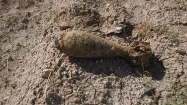 Kırıkkale'de Tarladaki Havan Mermisi Traktöre Takıldı