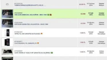 Efsane Telefonların Fiyatları Dudak Uçuklattı