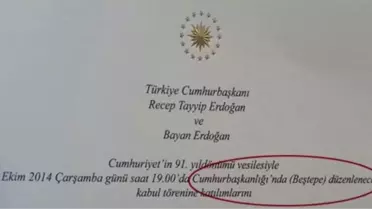 29 Ekim Resepsiyonu İlk Kez Çankaya Köşkü'nde Yapılmayacak
