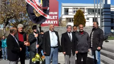 CHP'den Erzurum'da Adalet Sarayına Siyah Çelenk