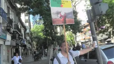 Buenos Aires'te Kobani Eylemi