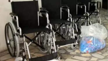 Mavi Kapaklar, Engellilere Tekerlekli Sandalye Oldu