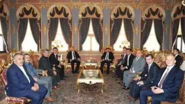 Düzce İli Belediye Başkanları Vasip Şahin'i Ziyaret Ettiler