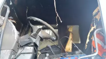 MHP'li Başkanın Kamyonu Yakıldı