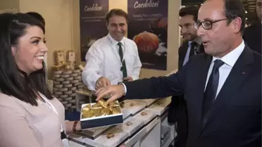 Fransa Cumhurbaşkanı Hollande Bursa Kestane Şekerine Bayıldı