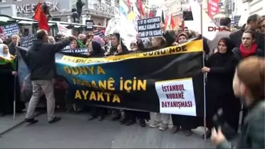 Beyoğlu'nda Kobani Yürüyüşü