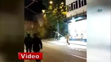Tarihi Ağaç Tramvay Yoluna Devrildi: 3 Yaralı