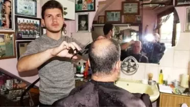 Sporcudan Babaya Saç Tıraşı