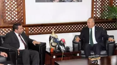 Çavuşoğlu, KKTC Cumhurbaşkanı Müzakerecisi Olgun'u Kabul Etti
