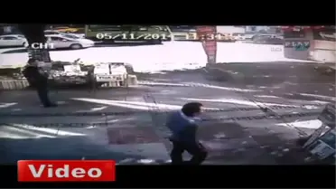 Beşiktaş'ta Otobüs Kazasından 3 Saniye ile Kurtuldu