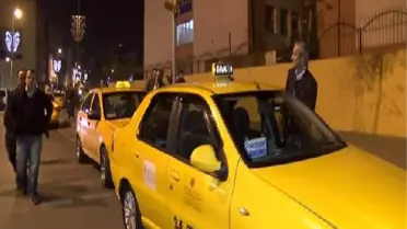 Taksi Şoförlerinden Emniyet Önünde Eylem