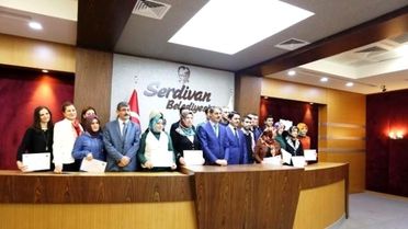Genç Girişimciler Sertifikalarını Başkan Alemdar'dan Aldı