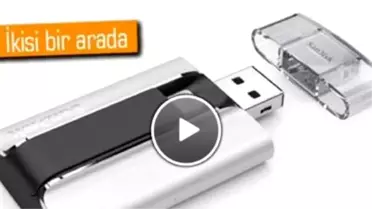 Sandisk'ten Lightning ve Usb Uyumlu Flash Bellek