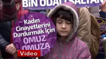 Taksim'de Kadınlardan 'Cinayeti Durduracağız' Eylemi