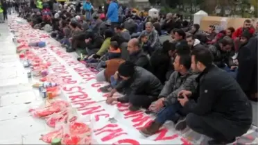 Atina'daki Suriyeli Sığınmacılar Açlık Grevine Başladı