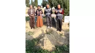 10 Yıl Önce Kaybolan Oğluna Kimsesizler Mezarlığında Kavuştu