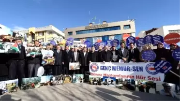 Genç Memur-Sen'den BM Önünde Protesto Eylemi