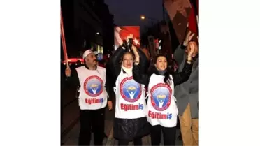 Eğitim-İş'ten Laik Eğitim ve Emeğe Saygı Yürüyüşü