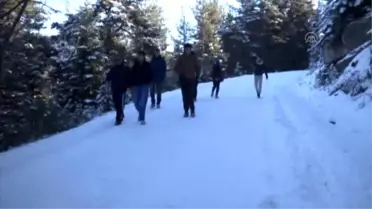 Kartalkaya'da Kar Kalınlığı 40 Santimetreye Ulaştı