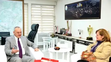 Soma'dan Başkan Ergün'e Ziyaret