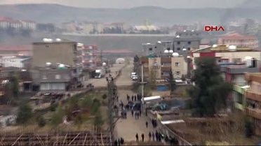 Cizre'deki PKK - Hüda-Par Çatışmasından İlk Görüntüler