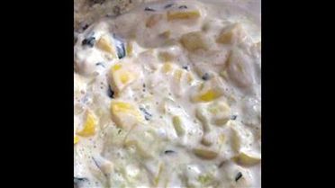 Cream Cheese Basil Summer Squash