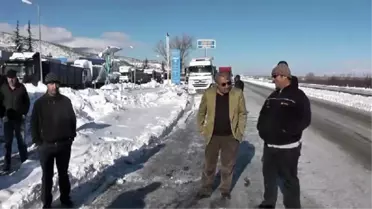 3 Gündür Bekleyen Nakliyecilerden Tepki