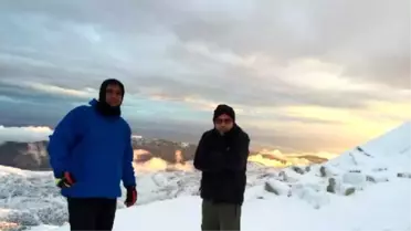Adıyamanlı 3 Dağcı Geceyi Nemrut'ta Geçirdi