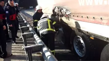 Tır Yangını Nedeniyle Tünel Ulaşıma Kapandı