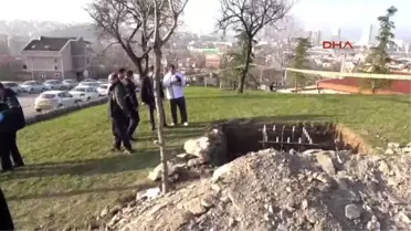 Aydınlatma Direği İçin Açılan Çukurdan Çıkan Kemiklere İnceleme