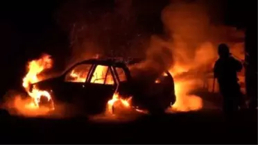 Bozüyük'te Araç Yangını